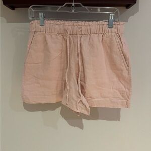 Linen Light Pink GAP Shorts